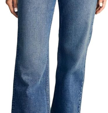 Women's Wide Leg Jeans High Waisted Stretchy Straight Leg Jeans Loose Trendy Denim Pants with Pocket