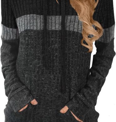 Sweaters for Women Fall Tops Long Sleeve Hoodie Ladies Sweatshirts Pullover Blouses Loose Casual Fashion Clothes